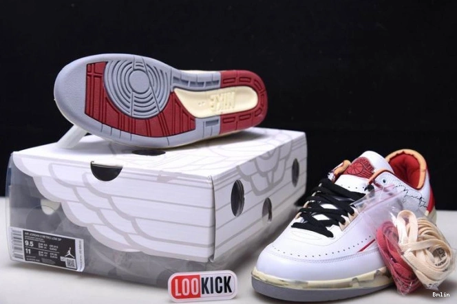 Boostmaster lin Retro Off-White SP Low White Jordan 2 Red DJ4375-106 0707
